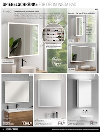 Bad-Spiegelschrank Angebot & Preis im aktuellen REUTER Prospekt Bad-Spiegelschrank Angebot im aktuellen REUTER Prospekt auf Seite 28
