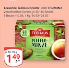 Teehaus Kräutertee Angebote von Teekanne bei GLOBUS Leipzig für 1,49 €