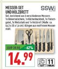 Messer-Set und Holzbrett im Angebot bei Marktkauf in Menden Messer-Set und Holzbrett Angebote von SSW Berlin bei Marktkauf Menden für 14,99 €