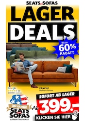 Aktueller Seats and Sofas Möbel & Einrichtung Prospekt in Leverkusen und Umgebung, "LAGER DEALS" mit 1 Seite, 15.03.2026 - 29.03.2026