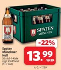 Münchner Hell Angebote von Spaten bei nah&frisch Aurich für 13,99 €
