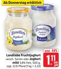 Fruchtjoghurt im Angebot bei EDEKA in Weinheim Fruchtjoghurt Angebote von Landliebe bei EDEKA Weinheim für 1,11 €