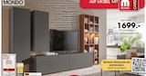 Wohnwand Lack schiefergrau, Nussbaum Nova Angebote von MONDO bei Möbel Martin Ludwigshafen für 649,00 €