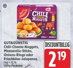 Chili-Cheese-Nuggets von GUT&GÜNSTIG für 2,19 € bei EDEKA im Angebot Chili-Cheese-Nuggets von GUT&GÜNSTIG im aktuellen EDEKA Prospekt