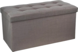 Coffre banc pliable Lysandre 76×38×38cm - Maxi Bazar à Nanterre Coffre banc pliable Lysandre 76×38×38cm en promo chez Maxi Bazar Nanterre à 19,99 €
