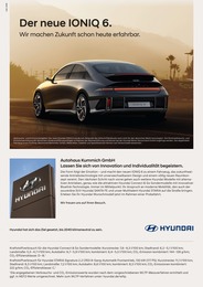 Werkstatt & Auto Prospekt von Hyundai Gaildorf Hyundai Prospekt: "Der neue IONIQ 6", 8 Seiten, 15.11.2022 - 13.12.2022