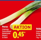 Porree im Lidl Prospekt Porree von im aktuellen Lidl Prospekt für 0,45 €