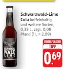 Schwarzwald-Limo Cola Angebote bei E center Stutensee für 0,69 €