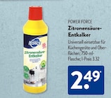 Zitronensäure-Entkalker von Power Force im aktuellen ALDI SÜD Prospekt für 2,49 €