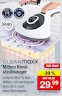 Milben Handstaubsauger Angebote von CLEANmaxx bei Zimmermann Peine für 29,99 €