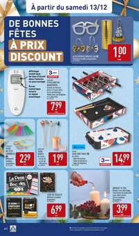 Promotion Baby-Foot dans le prospectus Aldi, valable du 09/12/2025 au 15/12/2025 Promo Baby-Foot dans le catalogue Aldi du moment à la page 42