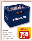 versch. Sorten im Angebot bei REWE in Siegburg versch. Sorten Angebote von Bionade bei REWE Siegburg für 7,99 €