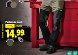 Pantalon de travail - Lidl à Marseille Pantalon de travail en promo chez Lidl Marseille à 14,99 €