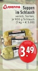 Suppen im Schlauch bei E center im Kempen Prospekt für 3,49 €