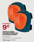 Genouillères coque extérieure silicone orange dans le catalogue Gedimat