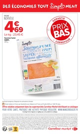 Promos Saumon Fumé dans le catalogue "CARREFOUR MARKET" de Carrefour Market Saumon Fumé en promo dans le catalogue Carrefour Market à la page 12