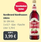 Liköre Angebote von Nordbrand Nordhausen bei GetränkeLand Mayer Dresden für 3,99 €