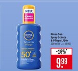 Nivea Sun Spray Schutz & Pflege LF50+ im Angebot bei Marktkauf in Lörrach Nivea Sun Spray Schutz & Pflege LF50+ Angebote von Nivea bei Marktkauf Lörrach für 9,99 €