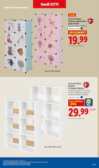Promotion Lit Enfant dans le prospectus Lidl, valable du 27/11/2025 au 03/12/2025 Promo Lit Enfant dans le catalogue Lidl du moment à la page 53
