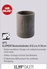 ELEMENT BesteckstĂ€nder Ă 11 cm, H: 14 cm im METRO Prospekt ELEMENT BesteckstĂ€nder Ă 11 cm, H: 14 cm von APS im aktuellen METRO Prospekt fĂŒr 14,27 âŹ