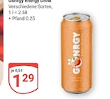Aktuelle Energydrink Angebote bei GLOBUS in Jena Aktuelles Gongy Energy Drink Angebot bei GLOBUS in Jena ab 1,29 €
