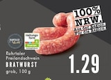 Freilandschwein Bratwurst Angebote von Ruhrtaler bei EDEKA Bochum für 1,29 €