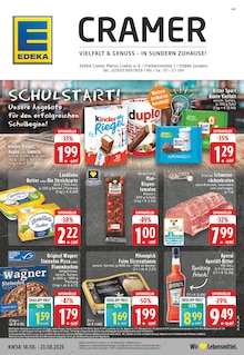 EDEKA Sundern (Sauerland) Prospekt "Aktuelle Angebote" mit 24 Seiten