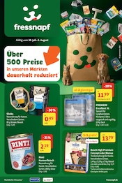 Fressnapf Zoohandlung Prospekt der aktuellen Woche mit 27 Seiten, gültig von 30.07.2026 bis 05.08.2026, in Darmstadt und Umgebung Aktueller Fressnapf Zoohandlung Prospekt in Darmstadt und Umgebung, "Aktuelle Angebote" mit 27 Seiten, 30.07.2026 - 05.08.2026
