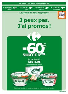 Prospectus Carrefour Proximité de la semaine "J’peux pas, J’ai promos !" avec 1 pages, valide du 17/12/2024 au 31/12/2024 pour Orcines et alentours