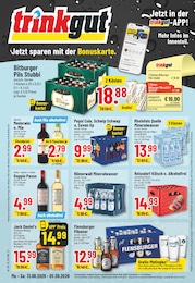 Getränkemärkte Prospekt von Trinkgut in Wülfrath Aktueller Trinkgut Getränkemärkte Prospekt für Wülfrath: Aktuelle Angebote mit 10} Seiten, 31.08.2026 - 05.09.2026