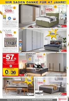 Kleiderschrank im aktuellen Möbelzentrum Pforzheim Prospekt (Pforzheim) Kleiderschrank im Möbelzentrum Pforzheim Prospekt "47 JAHRE  JUBILÄUM" mit 8 Seiten (Pforzheim)