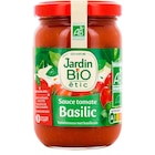 Sauce Tomate Au Basilic Bio Jardin Bio à 1,60 € dans le catalogue Auchan Hypermarché