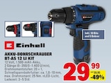 AKKU-BOHRSCHRAUBER BT-AS 12 LI KIT Angebote von Einhell bei Marktkauf Ludwigsburg für 29,99 €