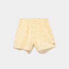 Short élastiqué broderie anglaise coton jaune clair fille - La Halle Short élastiqué broderie anglaise coton jaune clair fille à 12,99 € dans le catalogue La Halle