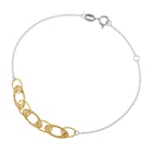 Bracelet en or jaune et argent rhodié maille ovale en promo à 139,00 € chez E.Leclerc Bracelet en or jaune et argent rhodié maille ovale dans le catalogue E.Leclerc
