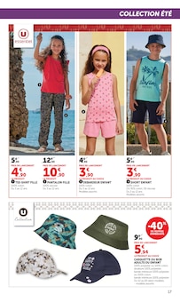 Promotion Casquette Enfant dans le prospectus Super U, valable du 09/06/2026 au 21/06/2026 Promo Casquette Enfant dans le catalogue Super U du moment à la page 17