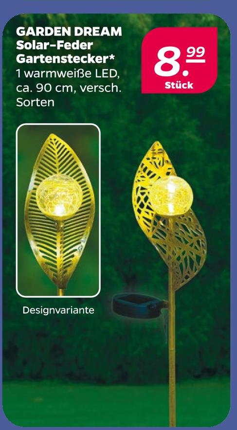 Solar-Feder Gartenstecker