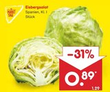 Aktuelle Gemüse Angebote bei Netto Marken-Discount in Wuppertal Aktuelles Eisbergsalat Angebot bei Netto Marken-Discount in Wuppertal ab 0,89 €