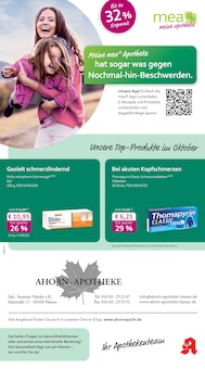 mea - meine apotheke Prospekt der KW 44  "Unsere Oktober-Angebote" Aktueller mea - meine apotheke Prospekt "Unsere Oktober-Angebote" Seite 1 von 4 Seiten