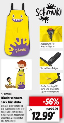 von SCHMUKI Kinderschmutzsack fürs Auto von SCHMUKI