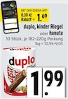 duplo oder kinder Riegel oder hanuta bei EDEKA im Lenggries Prospekt für 1,69 €