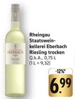 Rheingau Staatsweinkellerei Riesling trocken bei E center im Raunheim Prospekt für 6,99 €