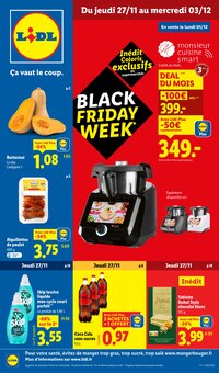 Catalogue Lidl à Le Havre cette semaine, valable du 27/11/2025 au 03/12/2025 Prospectus Lidl à Le Havre, "BLACK FRIDAY WEEK", 100 pages de promos valables du 27/11/2025 au 03/12/2025