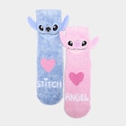 Lot 2 paires chaussettes Stitch multicolore fille - La Halle à Clichy Lot 2 paires chaussettes Stitch multicolore fille en promo chez La Halle Clichy à 10,99 €