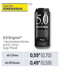 Original 5,0  im aktuellen Metro Prospekt für 0,58 €