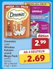 Dreamies oder Whiskas Katzensnack Mega Pack von Dreamies für 2,69 € bei famila Nordwest im Angebot Dreamies oder Whiskas Katzensnack Mega Pack von Dreamies im aktuellen famila Nordwest Prospekt