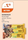 Nussriegel im Müller Prospekt Nussriegel von Seeberger im aktuellen Müller Prospekt für 1,11 €