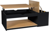 Table basse relevable avec son coffre "ELINA" en promo chez Bazarland Grenoble à 69,00 €