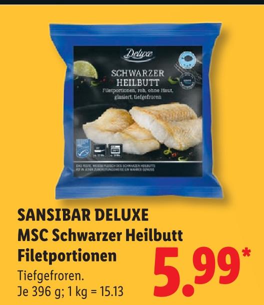 MSC Schwarzer Heilbutt Filetportionen