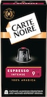 Capsules de Café Aluminium X10 Intense N°9 - Carte Noire en promo chez Netto Capsules de Café Aluminium X10 Intense N°9 - Carte Noire dans le catalogue Netto